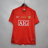 07/08 Manchester United Champions League version home Football kit - Footyb